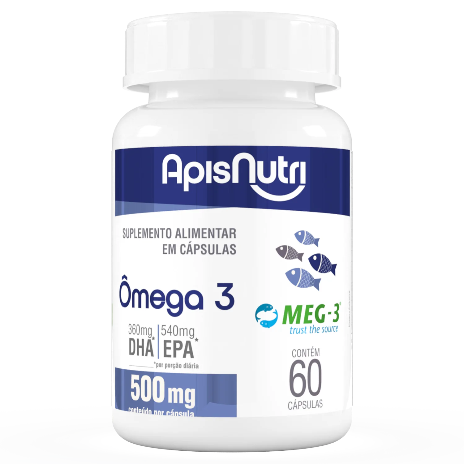 Omega 3 1000 Mg 60 Caps Apisnutri Un